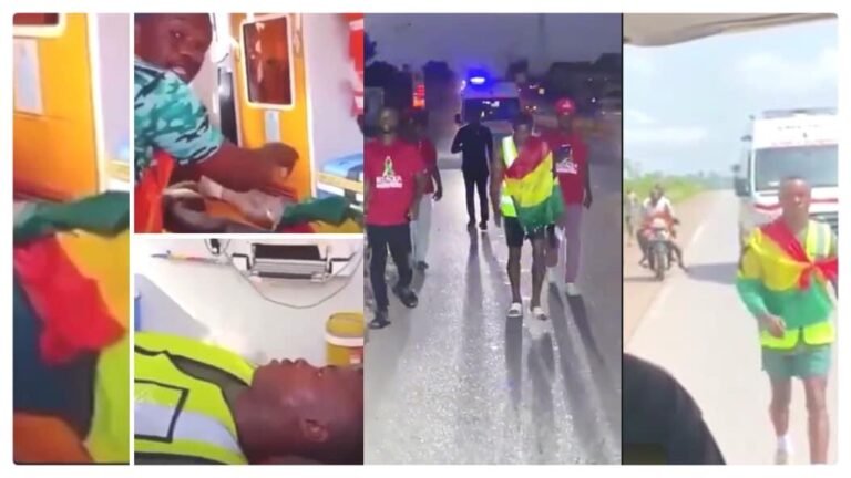 Walkathon Seidu Rafiwu Has Not Collapsed, Video Circulating Was a  Massage Break