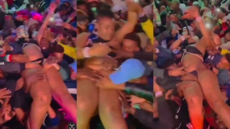 Video of female musician perfoming whiles crowd play with her body goes Viral