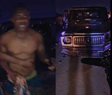 Man in  tears after crashing borrowed G Wagon G63 worth $183,000