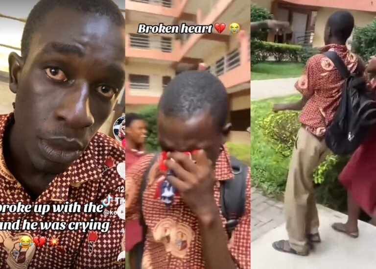 Heartbroken School Prefect Breaks Down in Tears as Girl Rejects Him: ‘Focus on Your Studies, Not Love