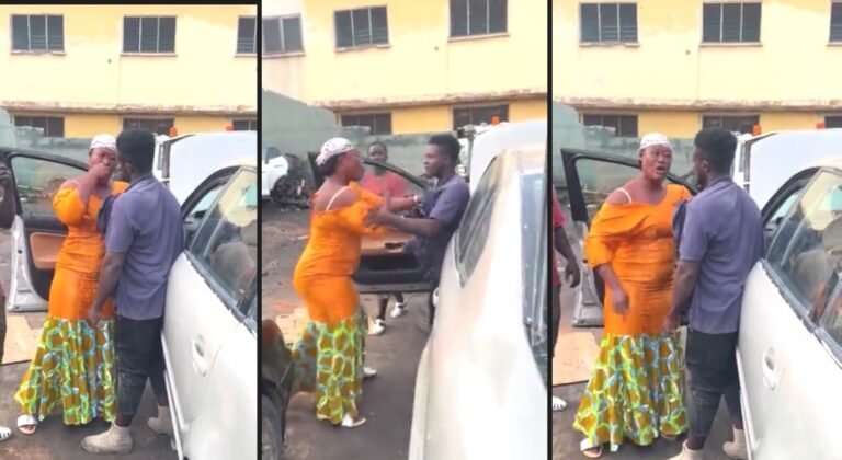 Woman Storms Mechanic Shop To D!rty Apprentice Over 5 Cedis Debt