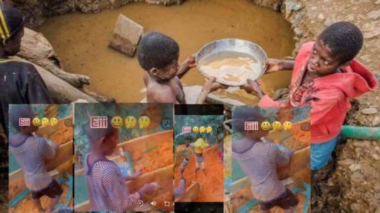 Galamsey Fight Out Of Hand As School Kids On Vacation Are Ille.gally Miming For Gold