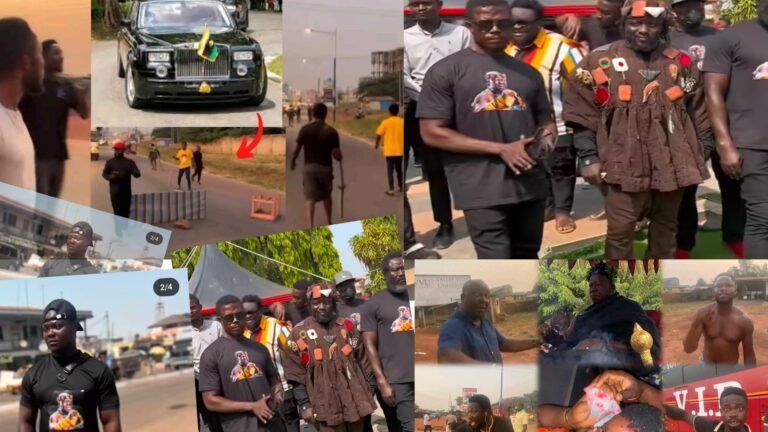 Trending Videos of Asantehene Otumfour boys daring the Youth Of Techiman,that spark Yesterday V∆wulenc€